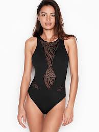 Sheer Insert High Neck Monokini Kenneth Cole Vs