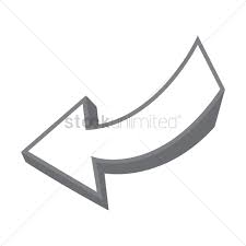 Left Curve Arrow Vector Image 1630273 Stockunlimited