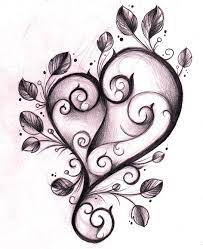 But at the present time filigree designs can be found in different glowing colors also. Heart With Skull Inside And Vines Love Heart Tattoo Heart Tattoo Designs Celtic Heart Tattoo
