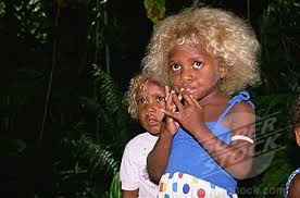 Solomon Islands People Solomon Islands People Two Children Guadalcanal Solomon Black And Blonde Big Natural Hair Natural Blondes