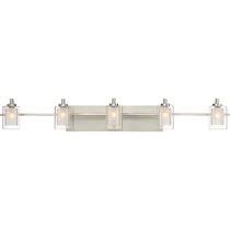 This brushed nickel bathroom vanity light provides a. 5 Light Brushed Nickel Bathroom Vanity Lighting You Ll Love In 2021 Wayfair