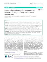 pdf impact of gaps in care for malnourished patients on