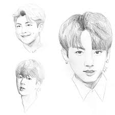 All the best bts v drawing easy 38 collected on this page. How To Draw Jeon Jungkook Step By Step