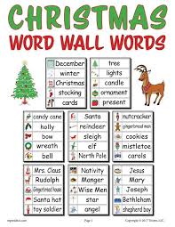 40 Christmas Word Wall Words Christmas Words Winter Words Word Wall