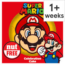 Available in a choice of flavours, which can all be made gluten free this super mario shaped character cake is the perfect cake for any birthday party. Super Mario Celebration Cake Tesco Groceries
