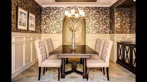 Dining room design and decor give great opportunities to personalize interiors. Elegant Wallpaper Designs For Dining Room Decorating Ideas Youtube