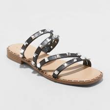 Women S Hollis Embellished Slide Sandals A New Day Target