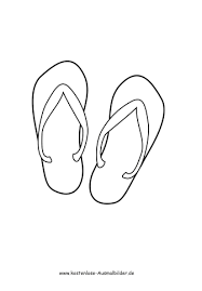 Ausmalbilder Malvorlagen Flip Flops