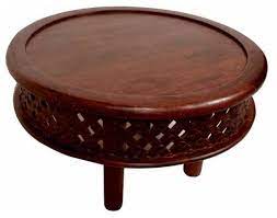 Wood coffee table shelf for storage or display of art work carved and curved legs give a traditional look. Modern Coffee Table With Solid Mango Wood Transitional Coffee Tables By Moroccan Furniture Bazaar Llc Houzz