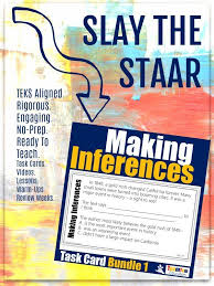 They're great for whole or small group instruction and reading centers, too. Making Inferences Task Card Bundle 1 Teamtom Education