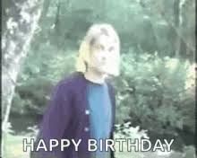 Happy birthday kurt cobain ! Kurt Cobain Happy Gifs Tenor