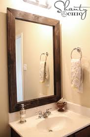 You can measure and cut your wood to fit the size of your mirror. 10 Diy Ideas For How To Frame That Basic Bathroom Mirror The Frugal Homemaker