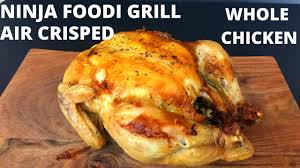 Grillhähnchen aus dem ninja foodi grill. Ninja Foodi Grill Whole Air Crisped Chicken Golden And Moist Youtube