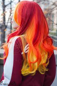 Red Orange Yellow Hair Hair Styles Fire Hair Bright Hair