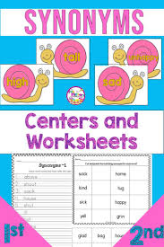 Synonym Practice For Your 1st Grade First Grade And 2nd Grade Second Grade Students Is Fu Synonym Activities Elementary Lesson Teacher Classroom Elementary