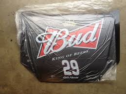 Large nascar replica hood mountain dew crew 29 x 24 redline series hirev. Budweiser Nascar Hood 455160183