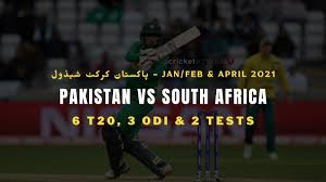 All fans who purchased tickets to the icc men's t20 world cup in australia will be refunded in full. Pakistan Vs South Africa Schedule 2021 6 T20s 3 Odis 2 Tests