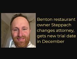 Read the article and new court documents for Tim's Tavern owner at the  following link: Benton restaurant owner Steppach changes attorney, gets new  trial date in December... https://www.mysaline.com/tim-steppach-court/