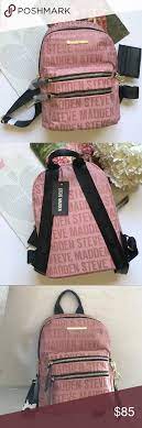 New Steve Madden Pink Logo Backpack Bag Purse Purses And Bags Pink Logo Steve Madden Bags
