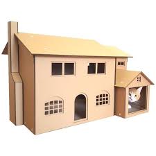 Maison De Chat En Carton Simpsons Etsy Cardboard Cat House Cat House Cardboard House