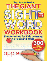 Games and activities keep your students on their toes, encourages them to use speed and creativity. Giant Sight Word Workbook 300 High Frequency Words Fun Activities For Kids Learning To Read And Write Ages 4 8 Pereira Diego Jourdan 9781631586736 Amazon Com Books