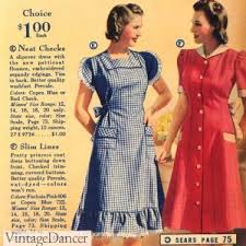 1940's hollywood girls let color go to their heads! 1940s House Dresses Home Frocks