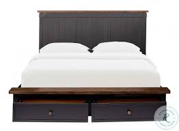 Shop macy's today to find the perfect bedding and king size platform bed to take your bedroom to a whole new. Stormy Ridge Chickory And Black King Platform Storage Bed From A America Coleman Furniture