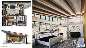 An antler bench at the foot of the bed makes the perfect mountain modern accent, if your master bedroom has no room for a chair. Rocky Mountain Modern Studio Bad Architects