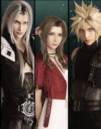 Sephy Aerith And Cloud Final Fantasy Collection Final Fantasy Cloud Strife Final Fantasy Cloud