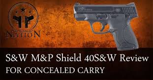 Firearm Review Smith Wesson M P Shield 40 S W Concealed Nation