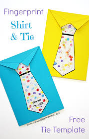 Begin by printing both the template for the card as well as the template for the tie and pocket pieces. Father S Day Tie Card With Free Printable Tie Template Messy Little Monster