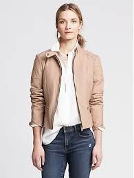 Quilted Blush Leather Moto Jacket Banana Republic Blush Moto Jacket Leather Moto Jacket Refined Clothing