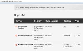 The delivery aim for 1st class items is the next working day. Can Royal Mail International Standard Be Tracked