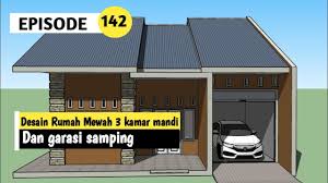 Model kanopi baja ringan ini bisa kamu contoh untuk inspirasi pada rumahmu. Desain Rumah Mewah Dengan 3 Kamar Tidur Dan Garasi Samping Luas Rumah 10 X 9 Meter Youtube