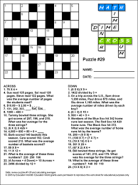 We did not find results for: Math Cross Puzzle Puzzle 29 Education World