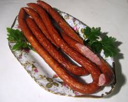 Dry pork sausage, popular due to its smoky aroma and prolonged. Kabanos Wikipedia
