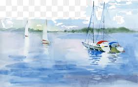 Landscape of lake tekapo, new zealand. Watercolor Lake Png Images Pngwing