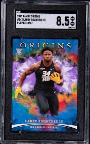 2021 Panini Origins Purple #143 Larry Roundtree III Rookie Card (#10/17)
