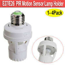 Motion Sensor Light Lamp Socket Adapter Infrared Sensor Dimmable Bulb Adapter Us Ebay