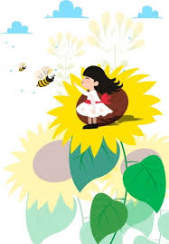 Lebah bunga serangga gambar vektor gratis di pixabay. Latar Belakang Gadis Bunga Matahari Lebah Madu Ikon Kartun Desain Eps Ai Uidownload