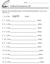 There are 10 questions in this quiz and each question has only one true answer. Ordinal Numbers To 20 Worksheets