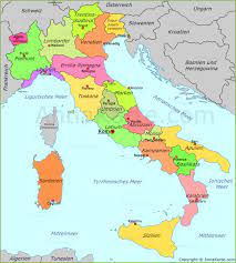 Große detaillierte karte von italien. Italien Politische Landkarte Annakarte Com