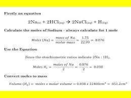 Calculating from moles of gas to volume of gas Mass And Gaseous Volume Relationships In Chemical Reactions Mr Carson S Science Page