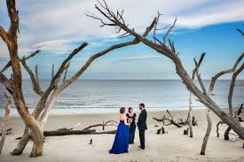 Elopement At Folly Beach Sc Romantic Sunset Beach Sunset Beach Weddings South Carolina Beaches
