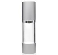 30ml Clear AS Plastic Bottles with 33mm Matte Silver Aluminum Airless Pump  and Overcap