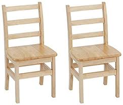 Amazon Com Ecr4kids 14 Hardwood 3 Rung Ladder Back Chair Natural Pack Of 2 Industrial Sc In 2020 Ladder Back Chairs Childrens Desk And Chair Desk And Chair Set