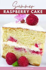 Summer Raspberry Cake Recipe Desserts Dessert Cake Recipes Raspberry Cake Recipes