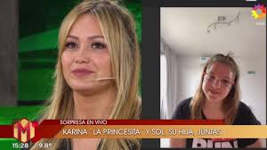 Te amo con toda mi alma. Karina La Princesita No Pudo Contener El Llanto Al Ver A Su Hija En Vivo Eltrece