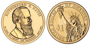 2011 P Presidential Dollar Rutherford B Hayes Golden Dollar