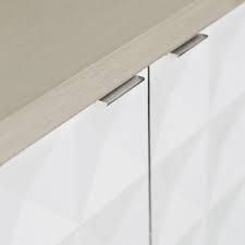 Axiom linear gray / white tv stand. Axiom Bernhardt